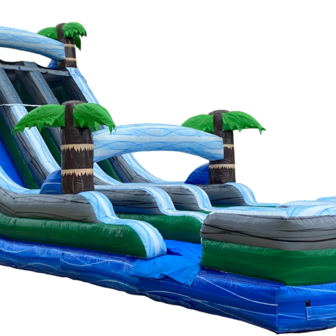 18 Foot Dual Lane Water Slide Side1