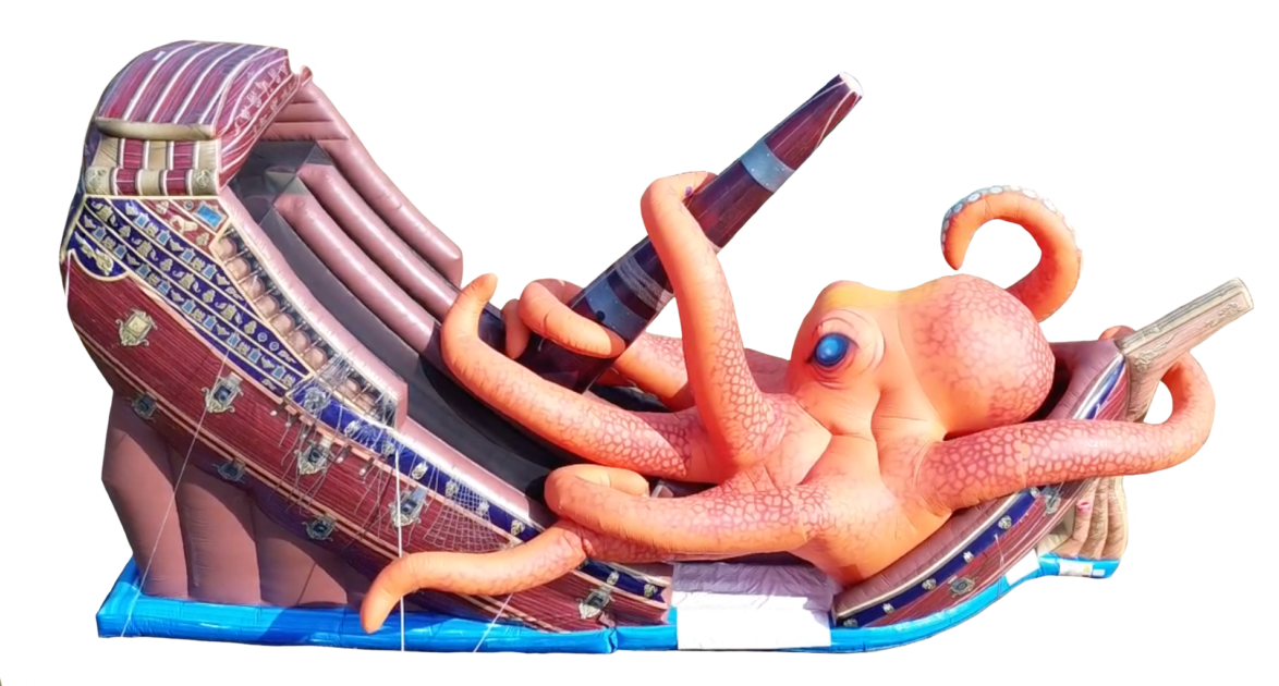 35 Ft Kraken Slide | Jazzy Jumpers